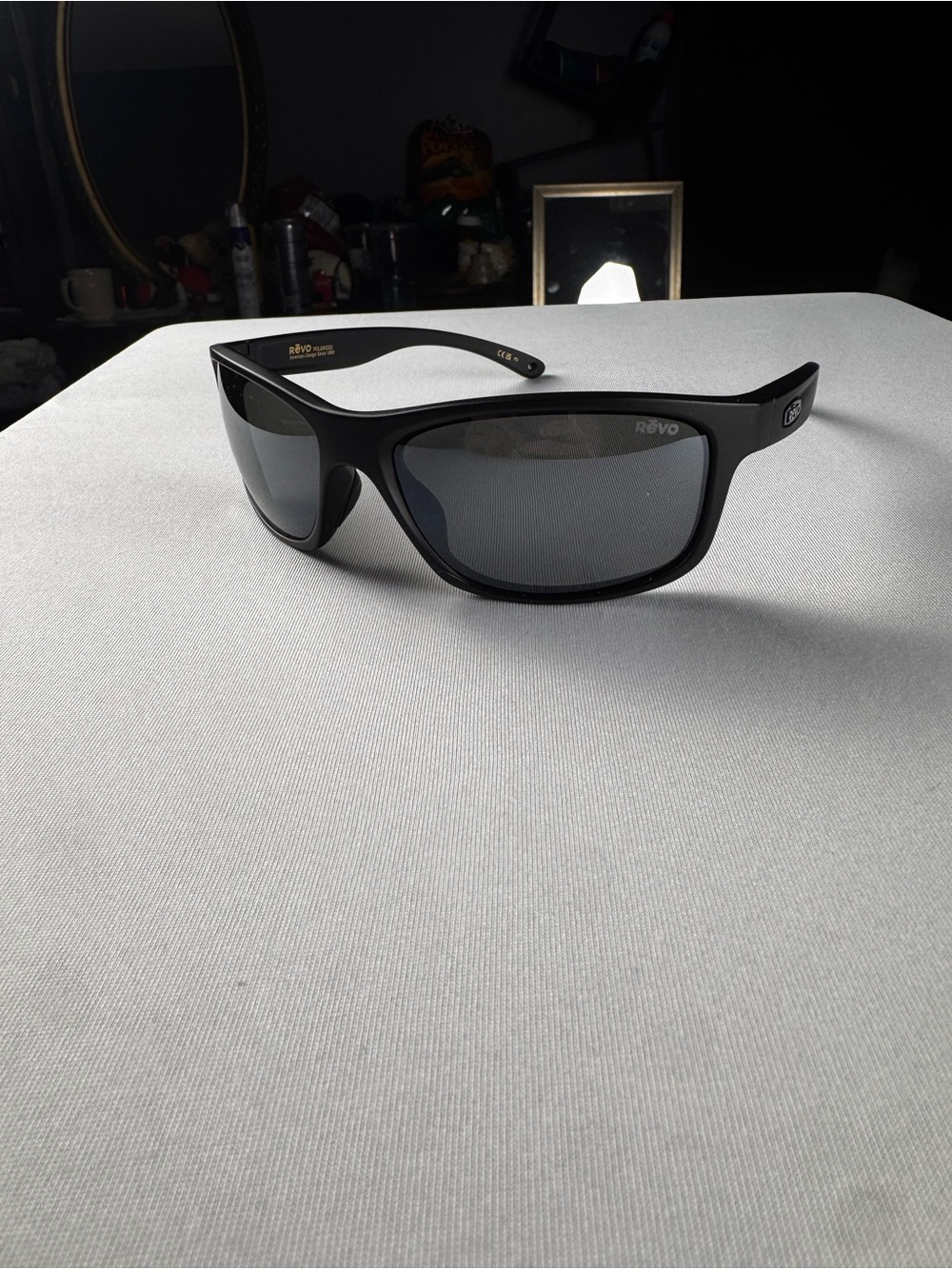 NEW! REVO Harness (RE 4071 11 GY) Matte Black Frames Polarized Graphite Lenses